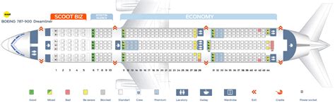 Seat Map Scoot Boeing 787.